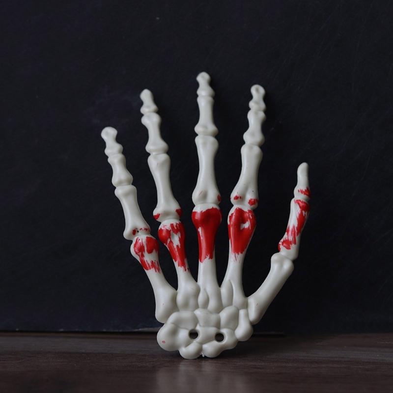 Хэллоуин Скелетные Руки Реалистичные В Натуральную Величину Отрубленная Человеческая Рука Кость Пластиковые Скелетные Руки Хэллоуин Декорации Реквизит