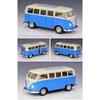 Welly 1/24 Volkswagen VW T1 BUS Сплавная машина Литые и игрушечные транспортные средства Модель автомобиля Миниатюрная масштабная модель автомобиля Игрушка для детей