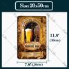 Beer Vintage Beauty Metal Bar Pub Cafe Shop Wall Decoration Men  Tin Sign Art Poster Home Decor Iron Plate 20x30 Cm
