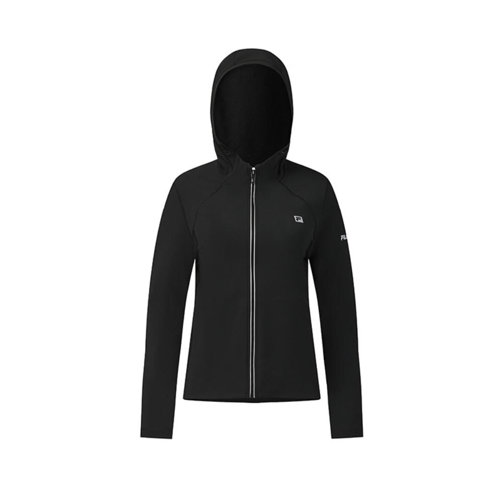 Fila Теплая флисовая классическая персонализированная спортивная тренировочная повседневная удобная куртка с капюшоном женская куртки A11W611503F-BK