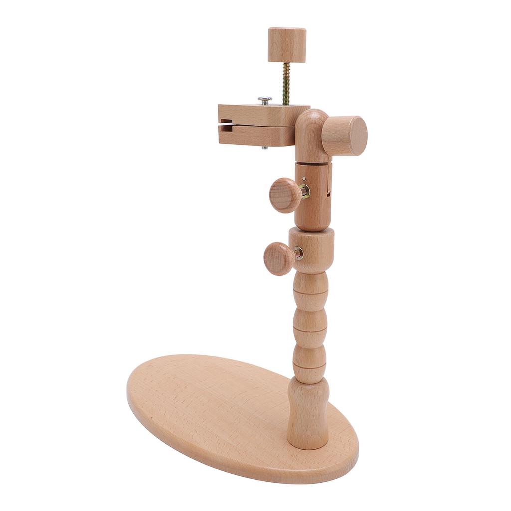 Подставка для вышивальных пялец, вращающаяся, регулируемая, держатель для вышивальных пялец из бука для искусства, рукоделия, шитья