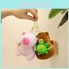 Stylish Capybara Plush Toy Cute Water Pig Pendant Keychain Soft Plush Doll Accessory