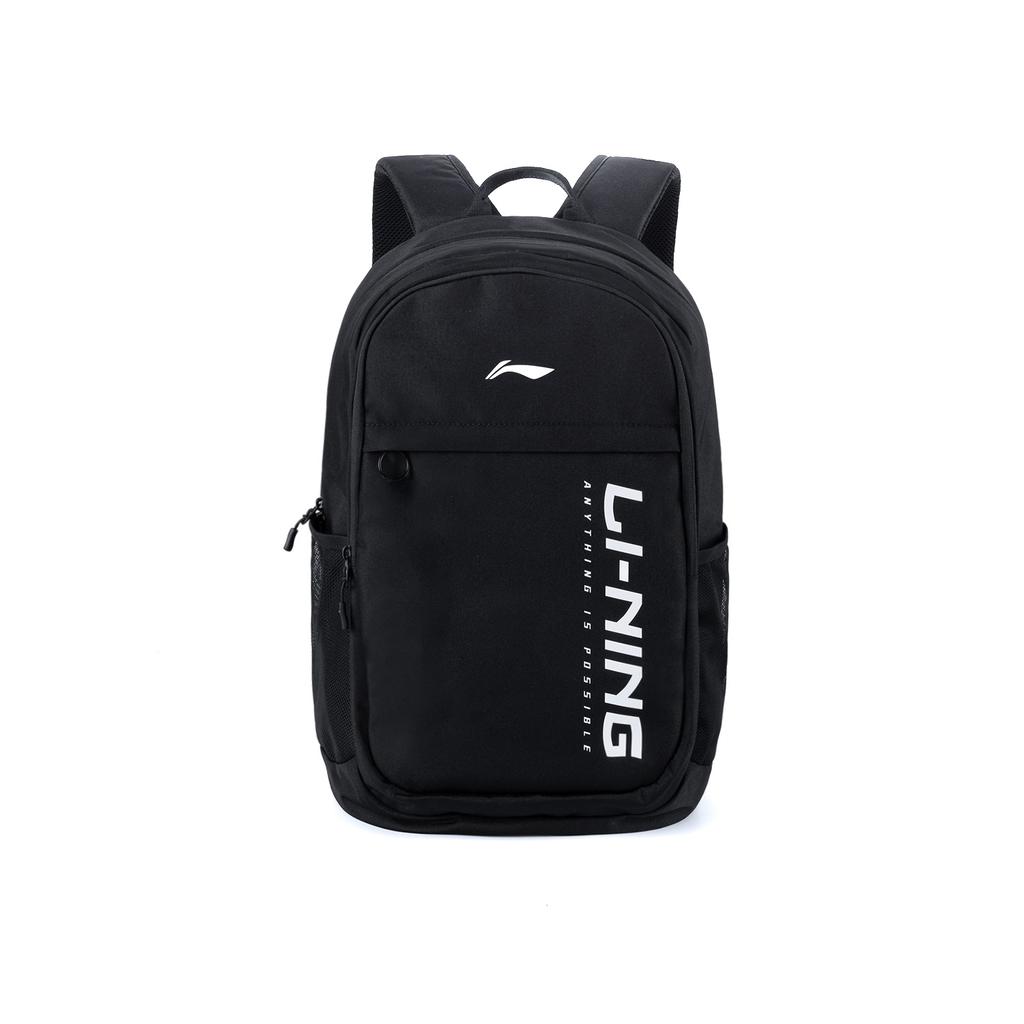 New LiNing Polyester Multi Layer Backpack Regular Unisex Black ABSV519-2