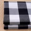 Black & White/Blue Green Gingham Fabric for Kindergarten, Tablecloths & Sofas - Various Sizes