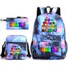 Rhythm Box Peripheral Elementary School Bag Starry Sky Backpack Three-piece Set