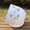 White PP Resin Flower Pot Extra Large Imitation Porcelain Plastic Flower Pot  Garden