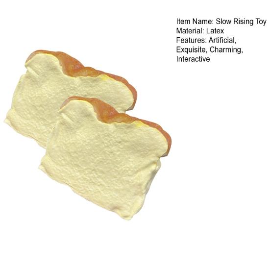 Искусственный Поддельный Хлеб Игрушка-Сквиши Ароматизированная Мягкая Медленно Поднимающаяся Игрушка Реалистичный Хлебообразный Фиджет