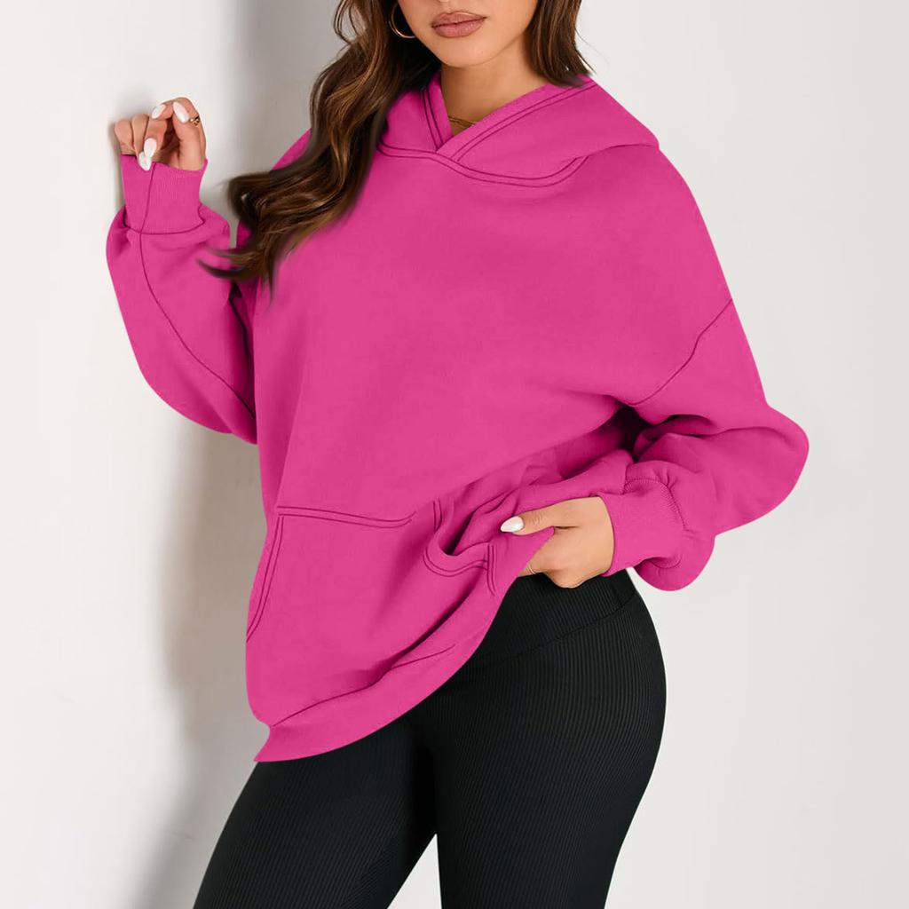 Womens Oversized Sweatshirts Fleece Hoodies Long Sleeve Shirts Pullover Fall Clothes With Pocket