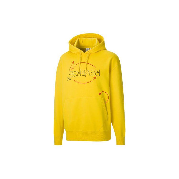 Puma X Michael Lau Collaborative Hoodie With Graphic Print Men Tops Bright-Yellow 530357-79
