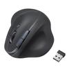 SANWA SUPPLY Ergonomic Mouse Wireless All Buttons Quiet Tendonitis Prevention Blue LED 5 Buttons MA-EWBS513BK