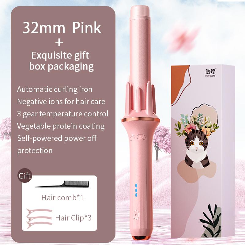 Автоматическая плойка для волос 28 мм 32 мм Автоматически вращающаяся Плойка для создания крупных волн Регулируемая температура Анион Быстрый нагрев Инструмент для укладки волос