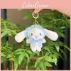 Plush Fun Blue Dog Keychain Cartoon Style Cute Accessory Perfect Gifts For