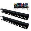 Screwdriver Organizer Wall Mount, 2PCS Tool Storage Rack Holder, Save Space Hand Tool Display Stand, Wall Storage Tool Kit Slot for Garage, Easy Tool