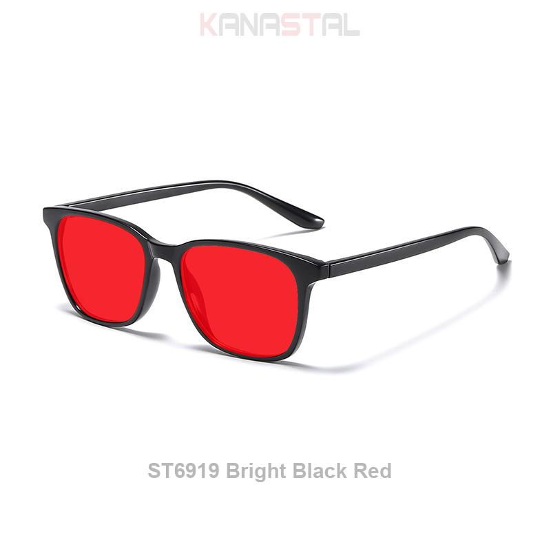 Men Sleep Blue Light Blocking Glasses Women Anti Radiation Computer Eyewear UV500 PC Red Lenses TR90 Square Eyeglasses Frames5