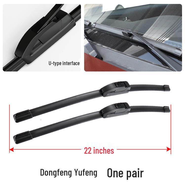 Универсальный передний бескаркасный стеклоочиститель для Dongfeng Yufeng - Оригинальная резиновая лента