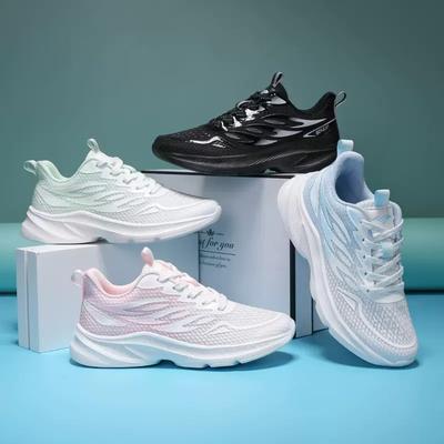 Новая спортивная обувь женская осенняя обувь тонкая сетка дышащая женская обувь легкая с мягкой подошвой амортизирующая обувь для бега