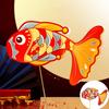 Carp Lantern DIY Handheld Chinese New Year LED Fish Lantern for Party Traditional Festival Decorations