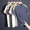 Men's Summer Solid Color Short-Sleeve Polo - Casual, Light, Trendy Lapel Top