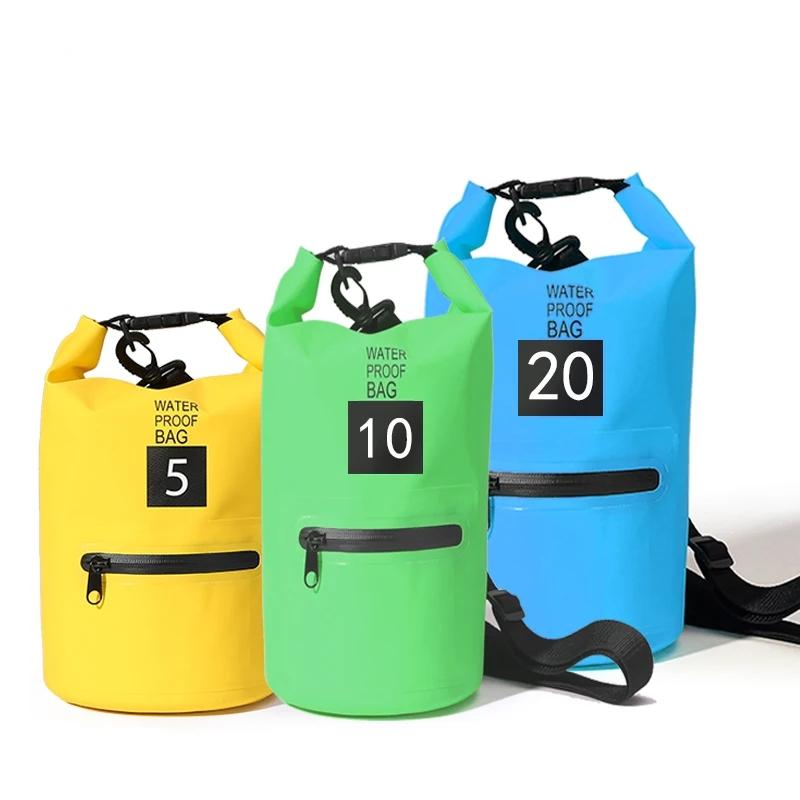 PVC TPU Drybags Water Proof Bag Cylinder Swimming Surfing Outdoor Ocean Pack