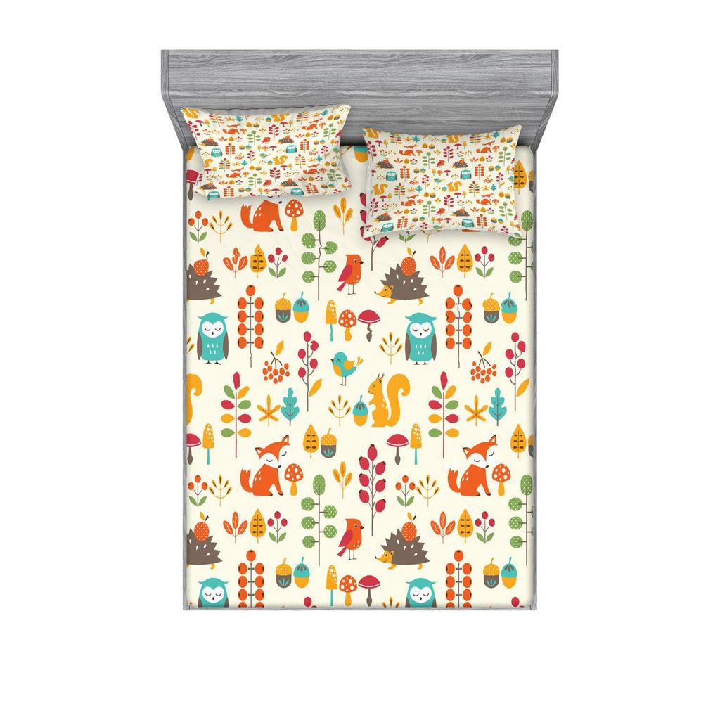 Ноты Лист Узор Лист Трехкомпонентный Комплект Постельного Белья с Цифровой Печатью Взрослые Дети