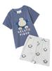 Gelato Pique Baby Cool-to-the-Touch Print T-Shirt & Shorts Set (PBCT244431 NVY)