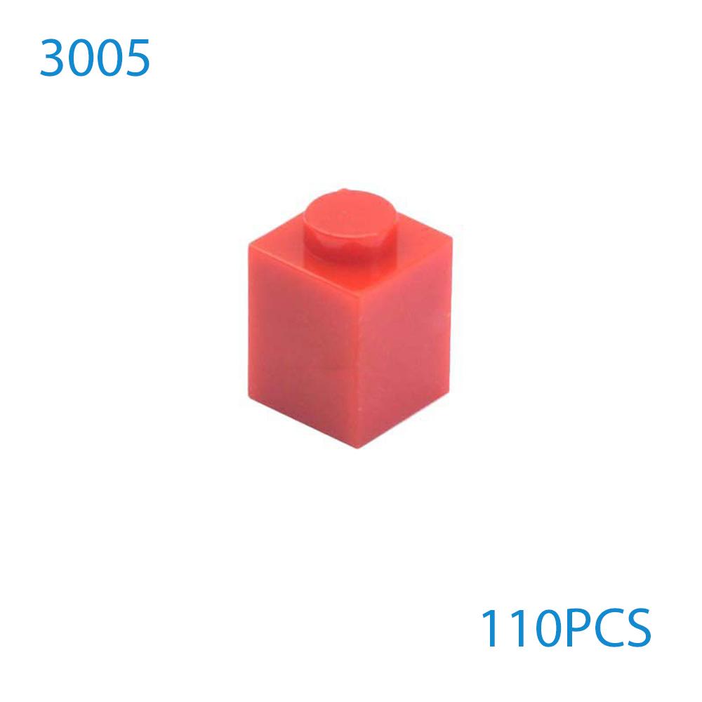 50 шт./лот DIY Строительные блоки Толстые Фигурки Кирпичики 1x1 Точки Обучающие Совместимые с 3005 Пластиковые Игрушки для Детей Подарки