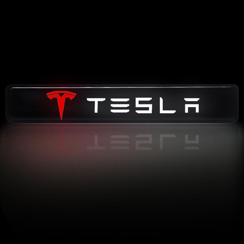 ALG1 Logo LED Light Car Front Hood Grille Car Accessories for Tesla Model 3 2022 Y X S Roadster Coil 4 Cc3 Cybertruck 2021 Y Juguete