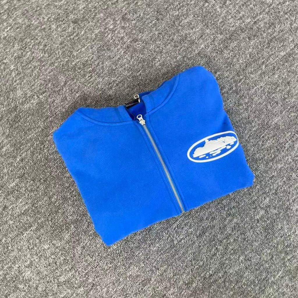 Мужская толстовка Corteiz Vibe с капюшоном на молнии, утепленная флисом, в стиле хип-хоп