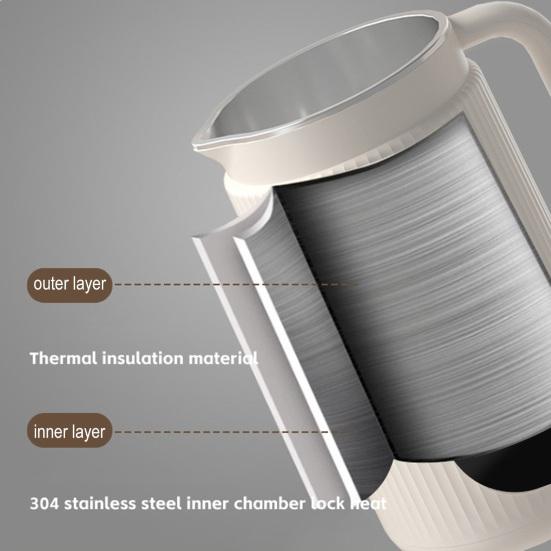Автоматическая машина для приготовления соевого молока 1200 мл, машина для приготовления орехового молока с 12 лезвиями, эффективная мельница для соевого молока для домашнего растительного молока