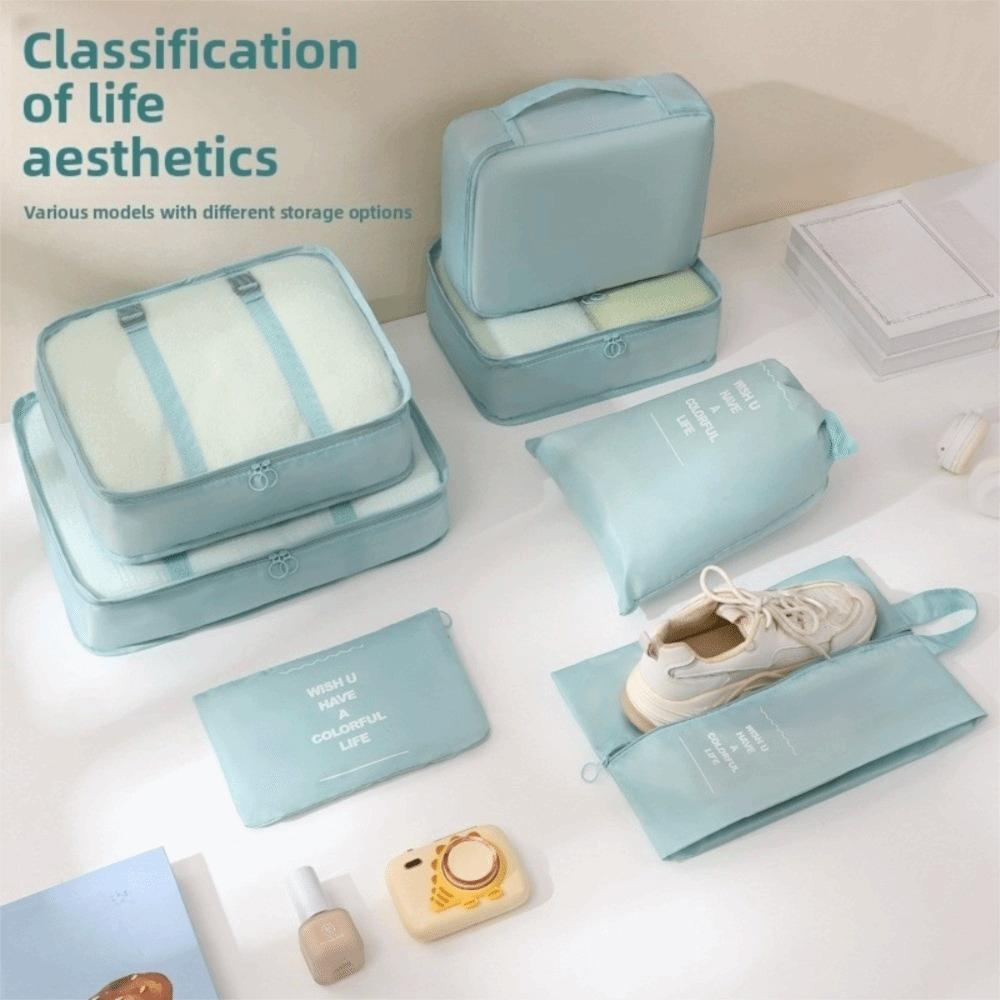 8 шт./комплект Большая вместимость Дорожная сумка-органайзер Складной органайзер для чемодана Гардероб