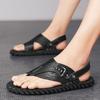 Мода Новые Летние Мужские Сандалии с Открытым Носком Модный Тренд Пляжная Обувь Шлепанцы Мужские Сандалии Мужские Сандалии Летние Сандалии