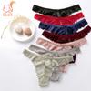 3 Pcs Woman Panties Sexy Lace Thong Underwear Lingerie Female T-back Temptation Low Waist G-string Pack