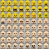Нетоксичные 5 шт. Moc Кирпичики 2 Стороны Выражение Лица Старик Женщина Очки Лицо Печатная Голова 4 см Фигурка Кукла Строительные Блоки Игрушки Детские Подарки
