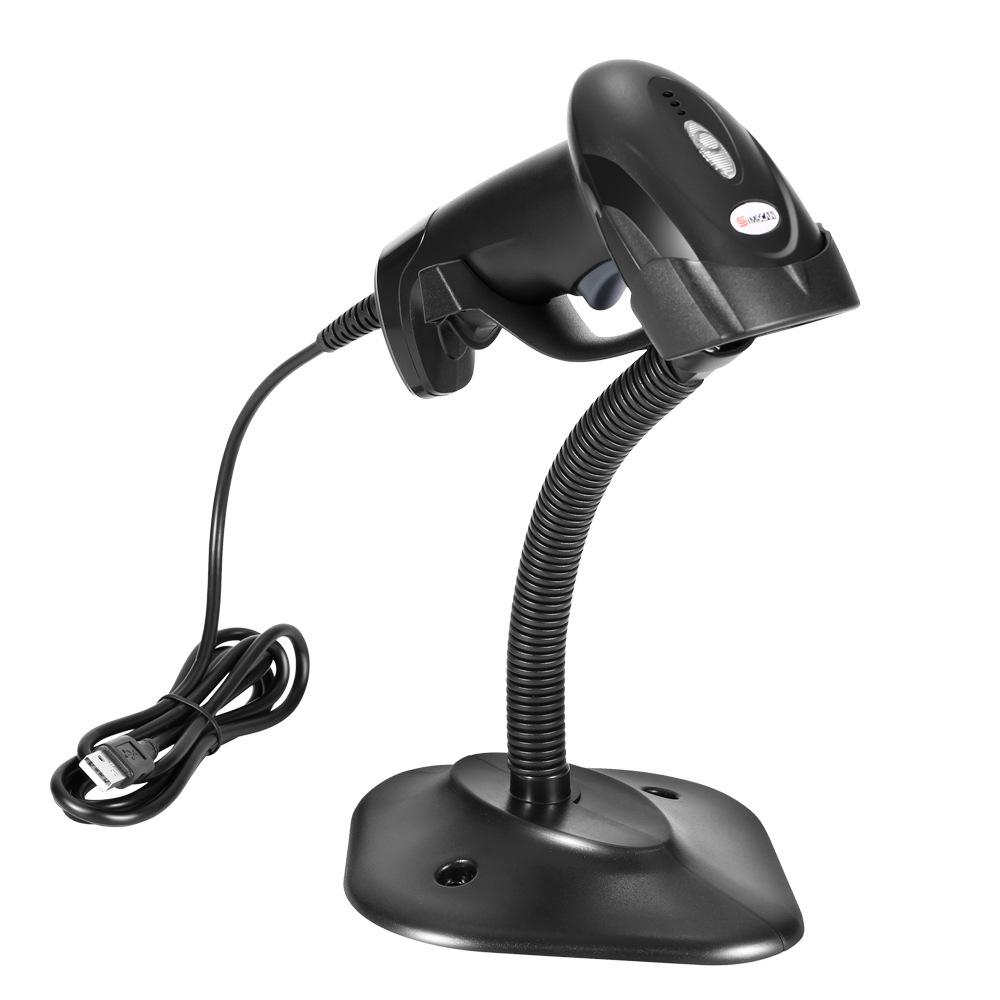 Laser Wireless Scanning Gun One Dimensional Two-dimensional Code Bluetooth Scanning Gun Wired Handheld Barcode Scanner Supermarket Express