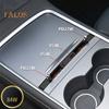 USB-концентратор, быстрое зарядное устройство для Tesla Model 3 Model Y, водонепроницаемая док-станция мощностью 27 Вт с подсветкой, выдвижным кабелем, 4 порта для зарядки, автомобильные аксессуары
