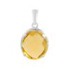 Серебряная подвеска с цитрином nano 3.917ct (2170396)