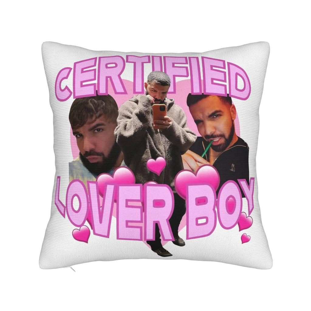Drake Rapper Pillowcase Printing Polyester Cushion Cover Decorative Throw Pillow Case Cover Home Zippered 40X40Cm
