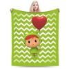 P-POCOYO Warm Soft Blanket  Girls Boys Plush Throw Blanket Print Living Room Flannel Bedspread Sofa Bed Cover