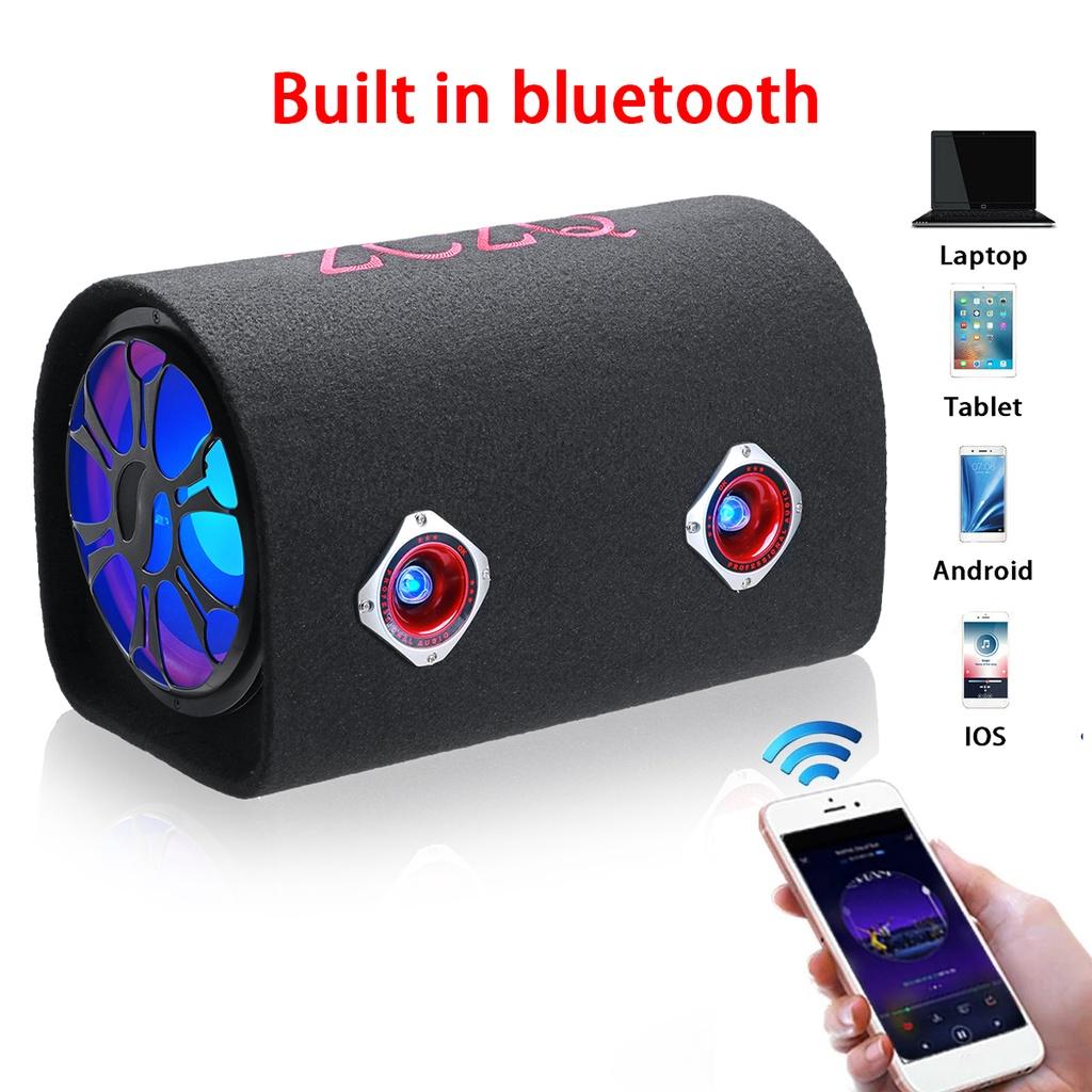 480 Вт 10 дюймов 12 В/24 В Автомобильный аудио активный сабвуфер Басовая труба LED Bluetooth Акустическая система Hi-Fi Домашний Автомобильный Усилитель Динамики Бас