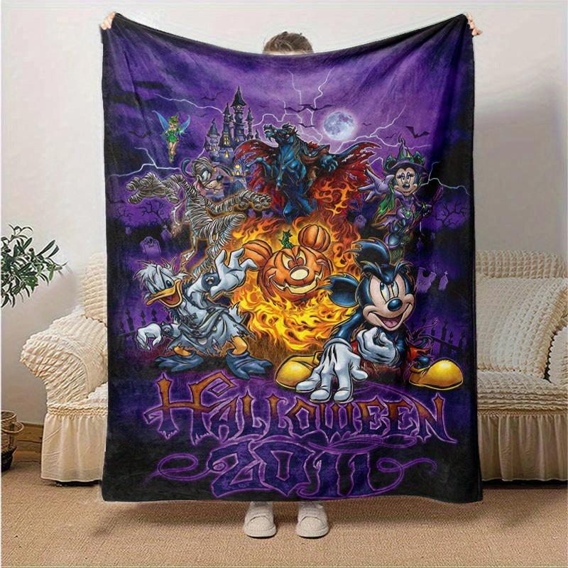 1pc, Spooky Halloween Magic Home Decor Blanket, Flannel Throw for Your Couch, Perfect Gift Idea, Ideal for Bedroom, Living Room