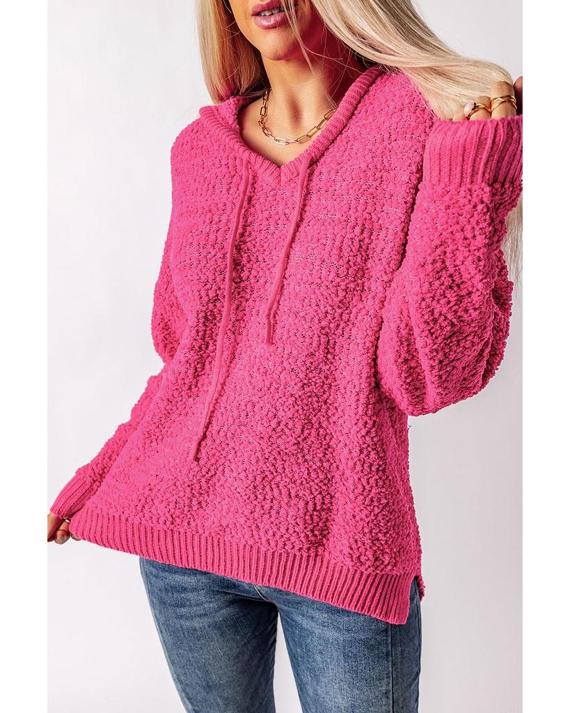 Azura Exchange Popcorn Textured Hooded Sweater