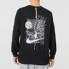 Nike Logo Crew Neck Long Sleeve Sweatshirt Men Tops Black DQ4793-010