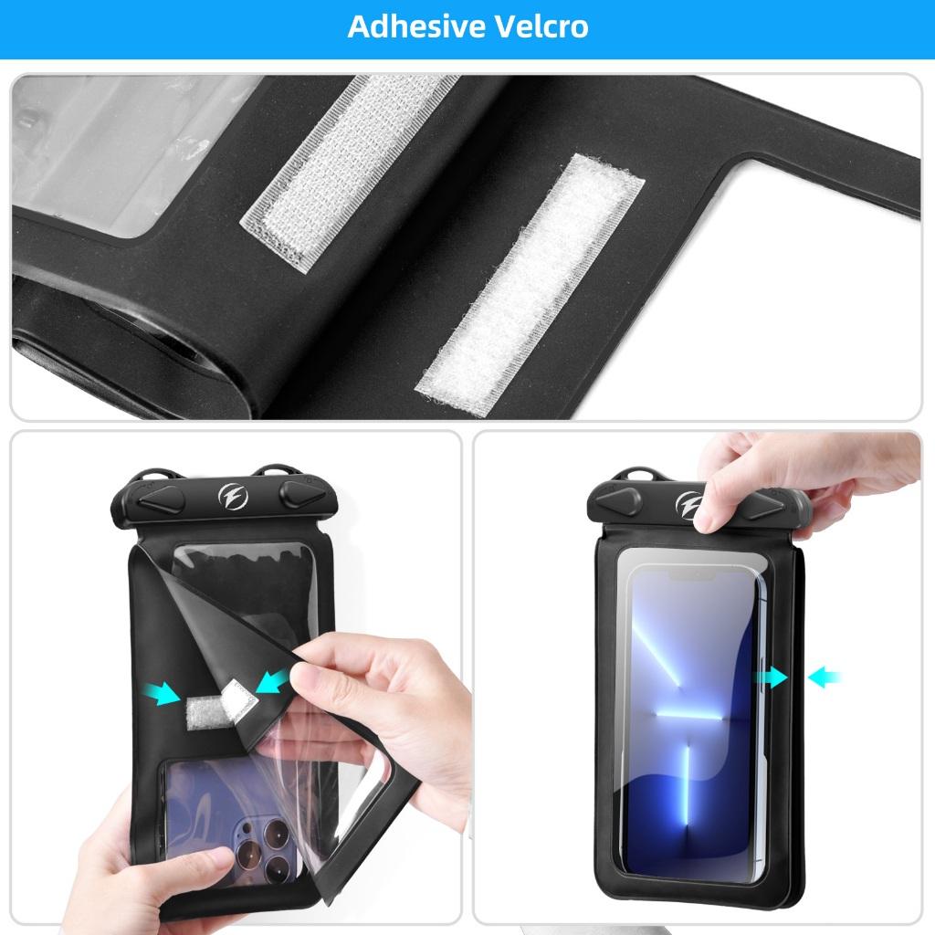 HdoorLink Универсальный подводный прозрачный чехол для мобильного телефона, сухая сумка с сенсорным экраном и ремешком, водонепроницаемый чехол для телефона для пляжа, бассейна, бассейна, водонепроницаемая сумка