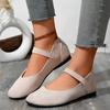 Fashion Women's Fashion Flat Shoes Spring New Round Head Shallow Mouth Suede Soft Sole Non-slip Low Top Shoes