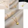Elegant Titanium Steel Love Letter Necklace For Casual And Office Use