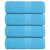 VidaXL Guest Towels 4 Pcs Turquoise 30x50cm 360 G/m² 100% Cotton, Towel, Face Towel, Set of 136972