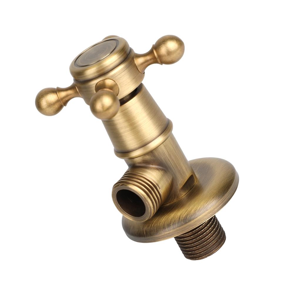 Европейская фурнитура для ванной комнаты, латунный треугольный клапан, античный угловой клапан