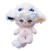 10cm Cute Plush Toys Doll No Attributes Short Soft Rabbit Fur Cloud Lamb with Animal Ear Plush Doll Bag Keyring Gift