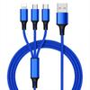 USB-кабель для быстрой зарядки универсального многофункционального кабеля 3 в 1 для сотового телефона Samsung Тип C