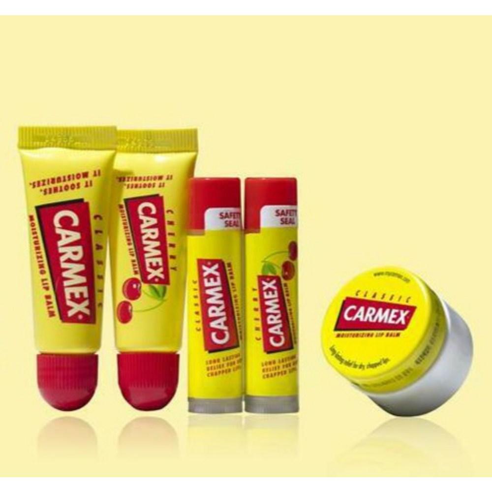 Carmex Classic Stick Original Lip Balm, Cherry Flavor, 12.75g, 1 Piece